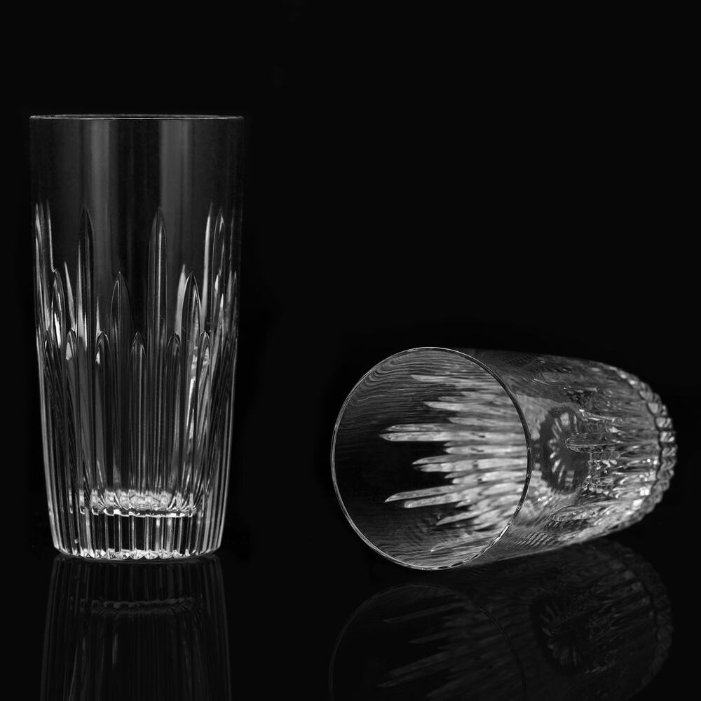 Marquis by Waterford Barcelona Highball Glasses Crystal Tumblers Vintage Barware